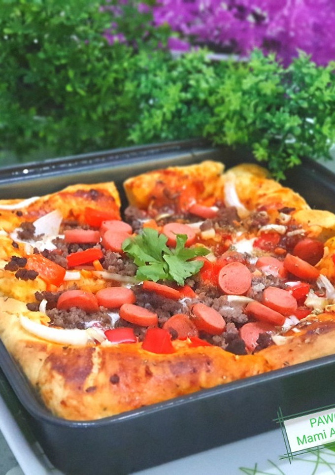 Foto resep Pizza Oven Mudah Enak Lezat Maknyuss Ala Pawon Mami Archi💙