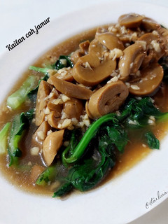Foto resep Kailan cah jamur