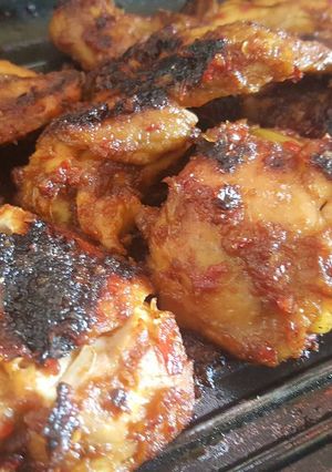 Foto resep Ayam panggang ungkep pedas