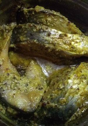 A picture of Steamed hilsha.