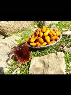 عکسی از دستور شیرینی محلی بژی(یا برساق)