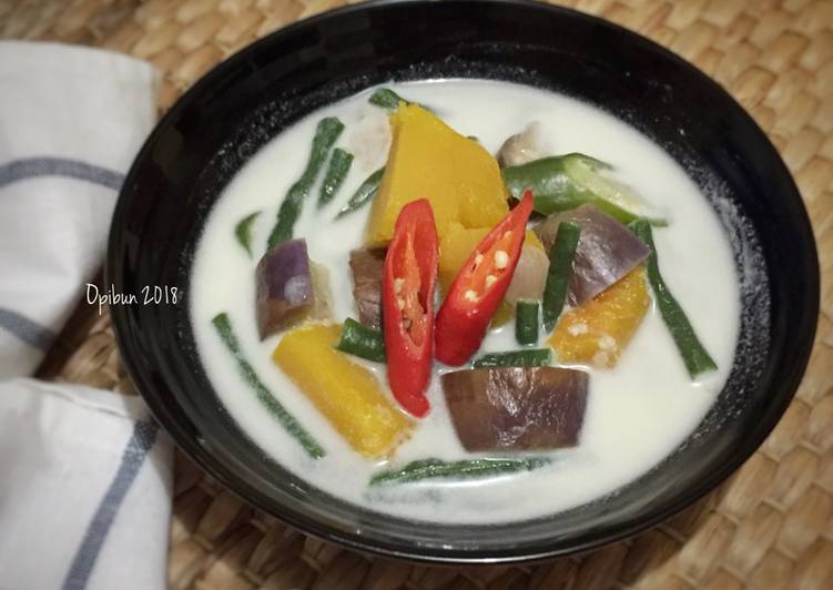 Cara memasak 20. Lodeh Putih Labu Kuning, Lezat