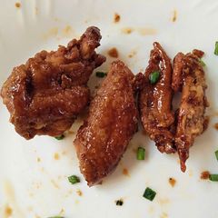 A picture of Sweet n sour wings #theme challenge.