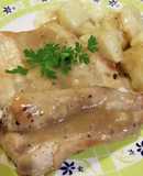 Pescado con falsa salsa de langostinos 🐟🤫