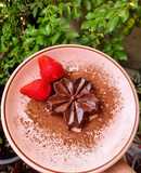 Valentine's chocolate milk pudding & strawberry ไม่ใช้เตาอบ ❤️