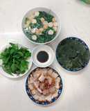 Cơm Tối - heo quay -Trứng hấp lá mơ - canh rau lá tập tàng cá viên