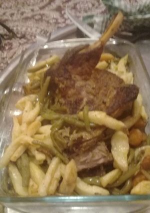 صورة لوصفة لوبيا خضراء في الفرن
