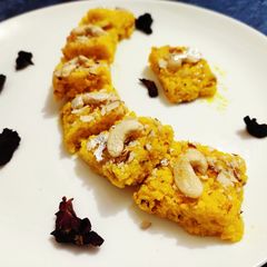 Milk Curd Barfi A picture of Milk Curd Barfi.