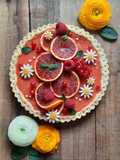 Blood orange pie