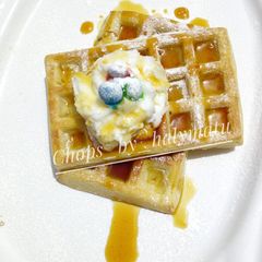 A picture of Waffles.