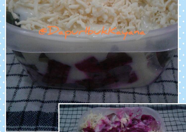 81 Salad Buah Naga Jelli Sederhana