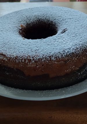 Una foto de Torta corazón de café