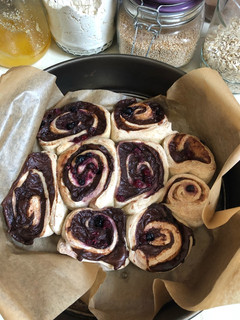 Csokis-zabpudingos csiga (Szafi, cukormentes, gluténmentes) recept fotója