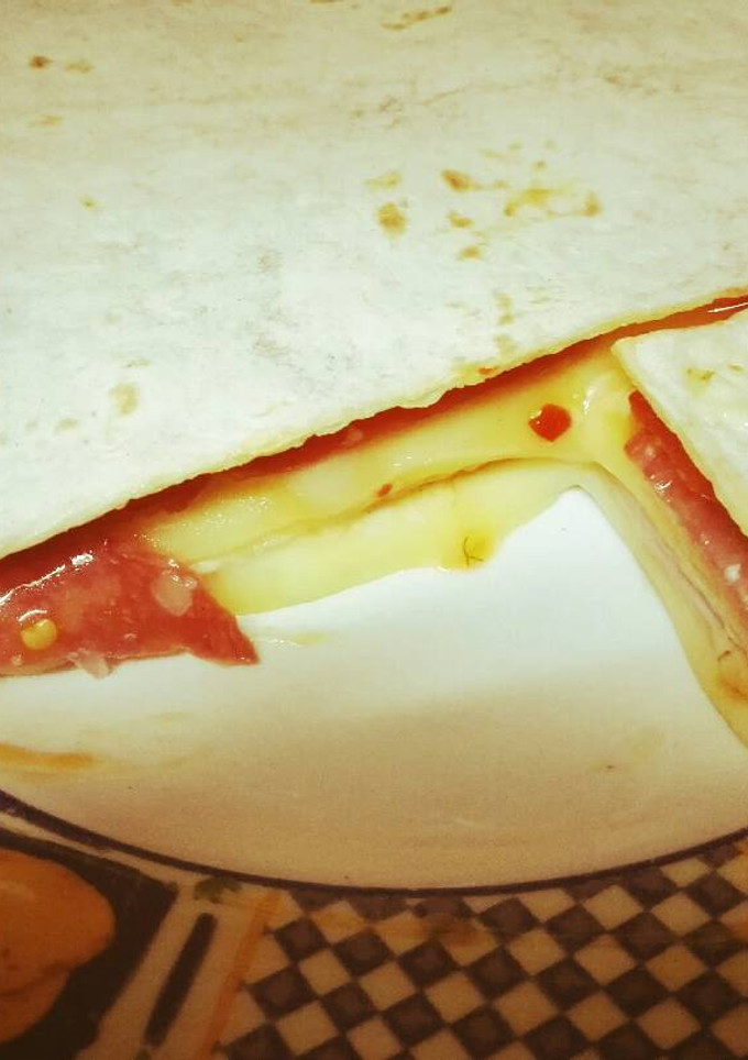 Una foto de Tortitas o wraps al plato