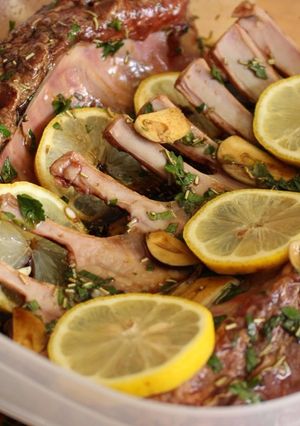 A picture of Soy Balsamic Rosemary Lemon Marinade.