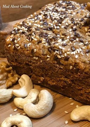 A picture of Eggless Whole Wheat Jaggery Cake or Atta Gur Ka Cake – Healthy Cake.