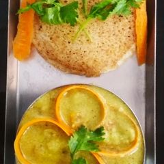 A picture of Set dosa with veg kurma.