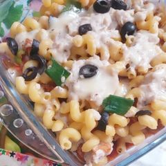 A picture of Cheese baked pasta.