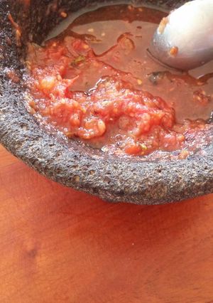 Una foto de Salsa de molcajete 😍