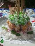 Sate singkong pelangi