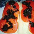Falsa bruschetta de galleta de arroz caprese 👌