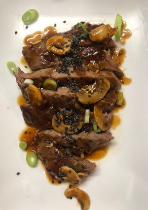 Une photo de Bœuf façon yakitori
