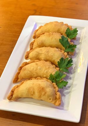 A picture of Pastel (Indonesian Vegetarian Fried Puff).