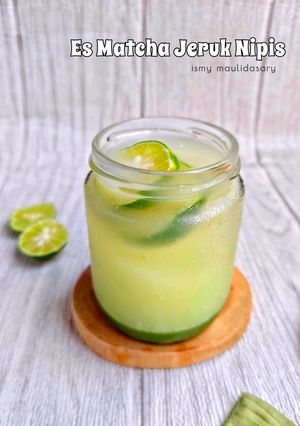 Foto resep Es Matcha Jeruk Nipis