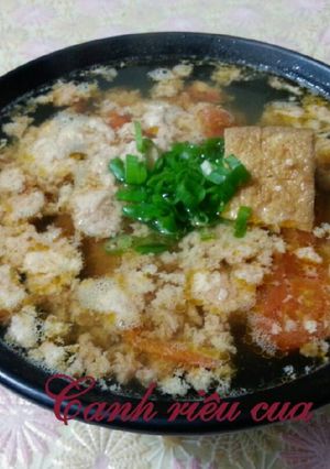 Hình của món Canh Riêu Cua (cua biển).