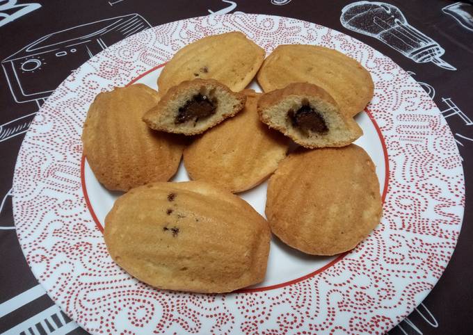 Madeleines fourrées au Nutella