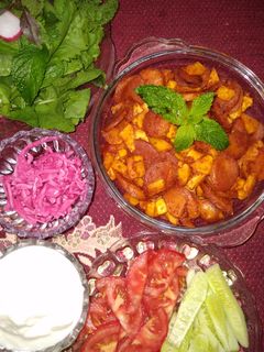 عکسی از دستور خوراک سوسیس بندری