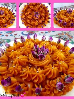 عکسی از دستور حلوای هویج😋