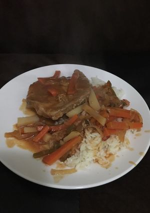 Una foto de Bifes a la portuguesa