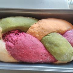 A picture of Multicolor Braided Bread.