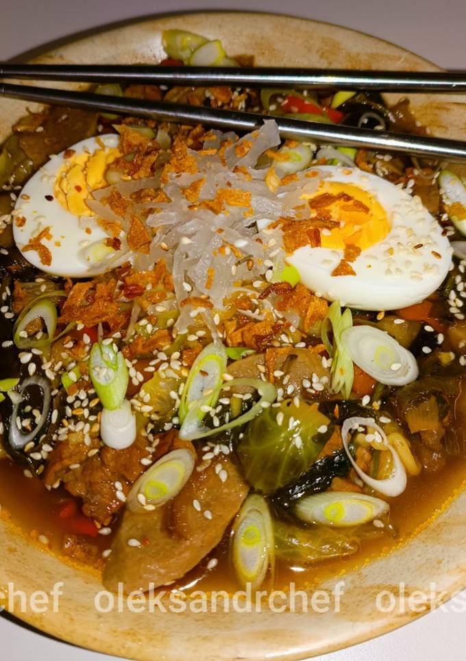 Мівіна🍜 з яловичиною та овочами/Mivina with beef and vegetables