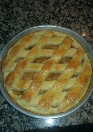 Una foto de Tarta de manzanas y canela