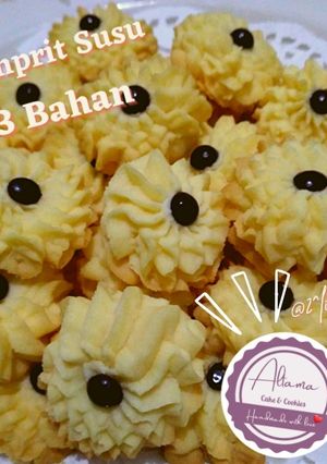 Foto resep Kue Semprit susu ekonomis cuma pakai 3 bahan aja 😍