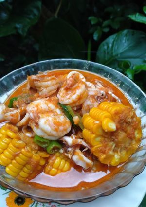 Foto resep Cumi Udang Saus Padang