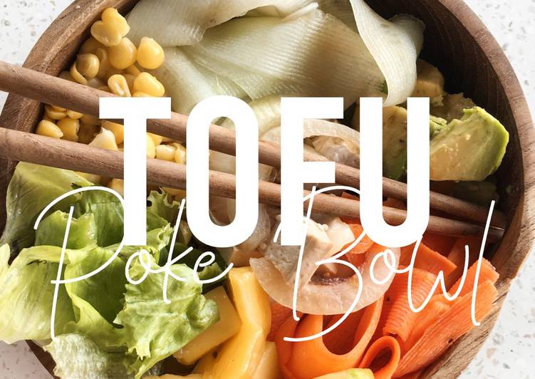 Easiest Way to Make Speedy VEGAN RECIPES: Easy Homemade Tofu Poke Bowl