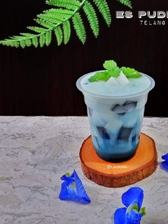 Foto resep Es Puding Telang Susu
