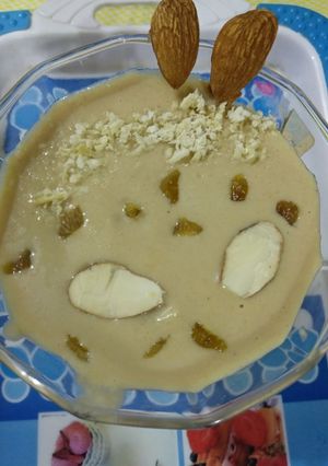 A picture of Barfi ki rasmalai.
