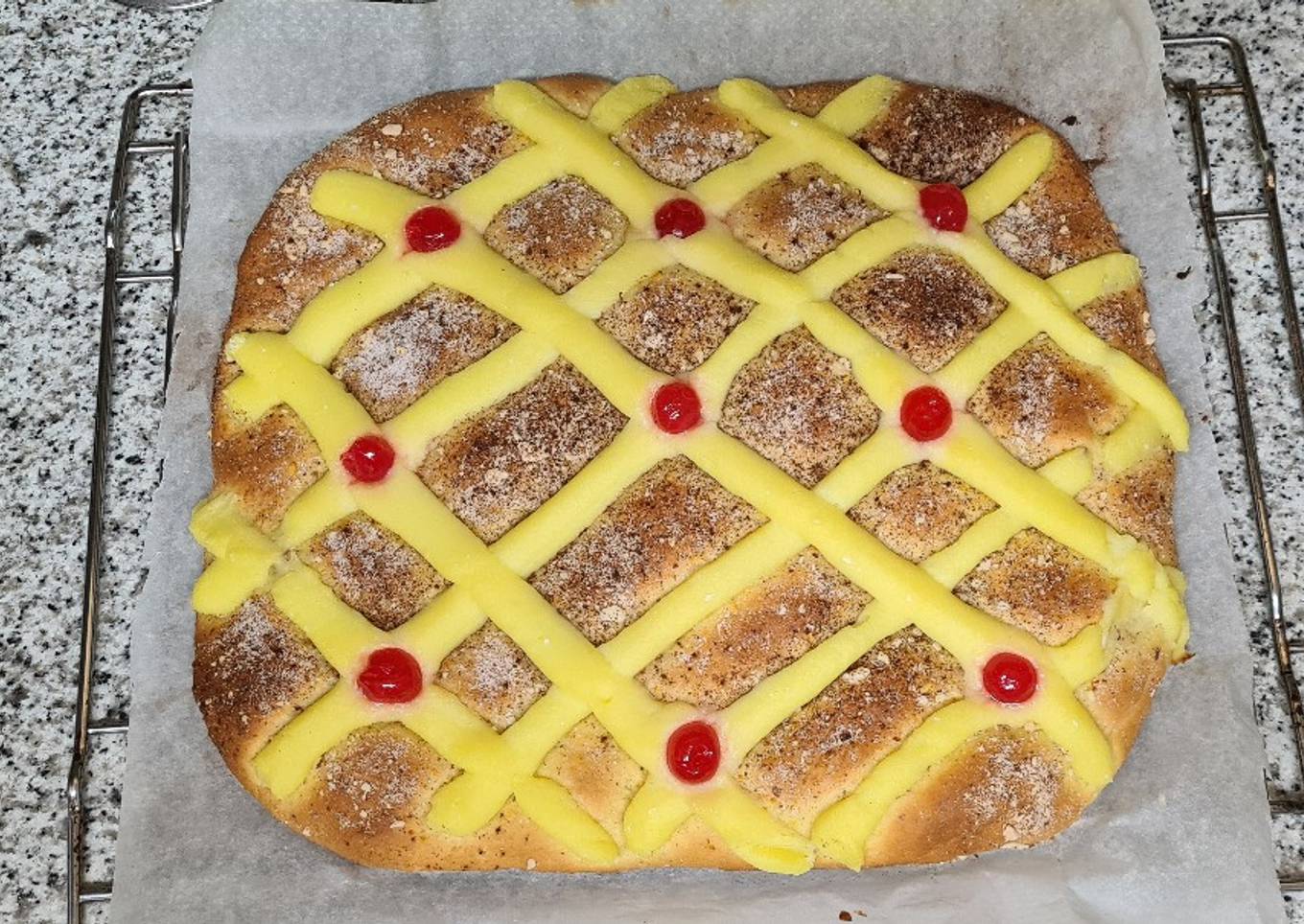 Crema pastelera en Mambo (San Juan o Rosco de Navidad)