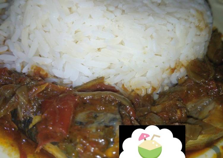 White rice and stew
