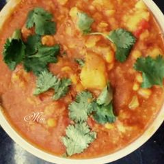 A picture of Raw Papita With ChanaDal from Odisha.