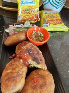 ম্যাগি সয়াবিন কাটলেট ( maggi soybean cutlet recipe in Bengali0 রেসিপির প্রধান ছবি