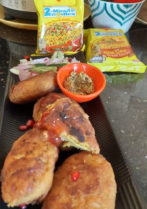 ম্যাগি সয়াবিন কাটলেট ( maggi soybean cutlet recipe in Bengali0 রেসিপির প্রধান ছবি
