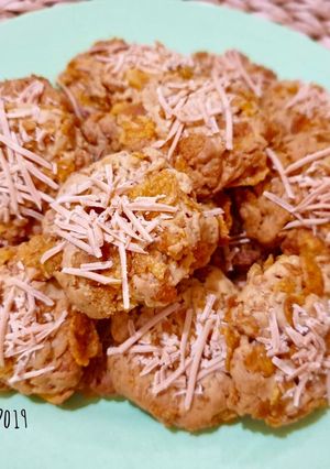 Foto resep Cheesy Corn Flakes Cookies