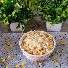 A picture of Cheesy sweet corn chat.