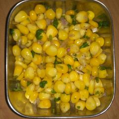 A picture of Corn chaat.