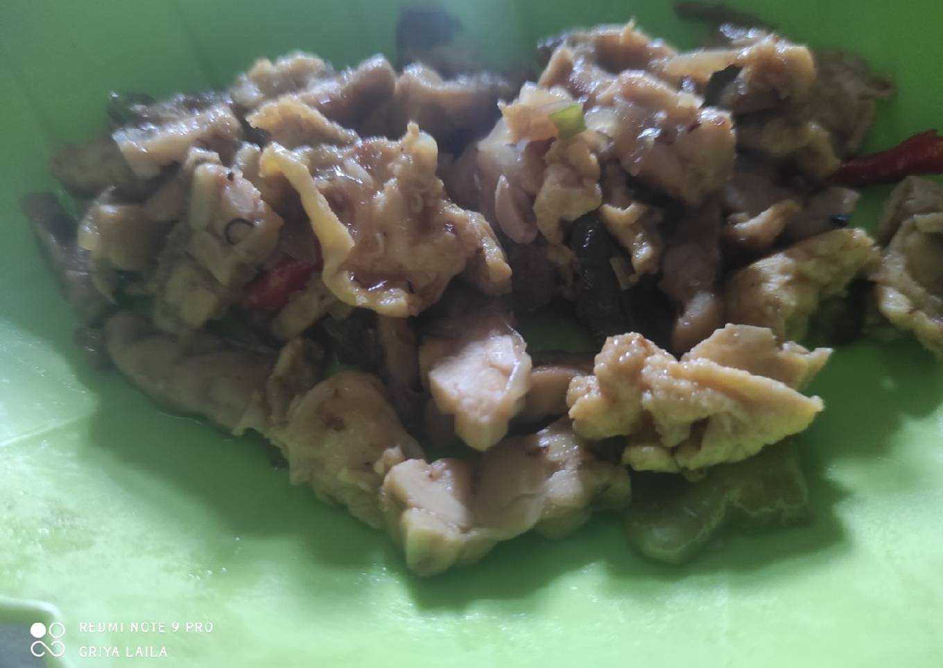 Tumis tempe telur sederhana